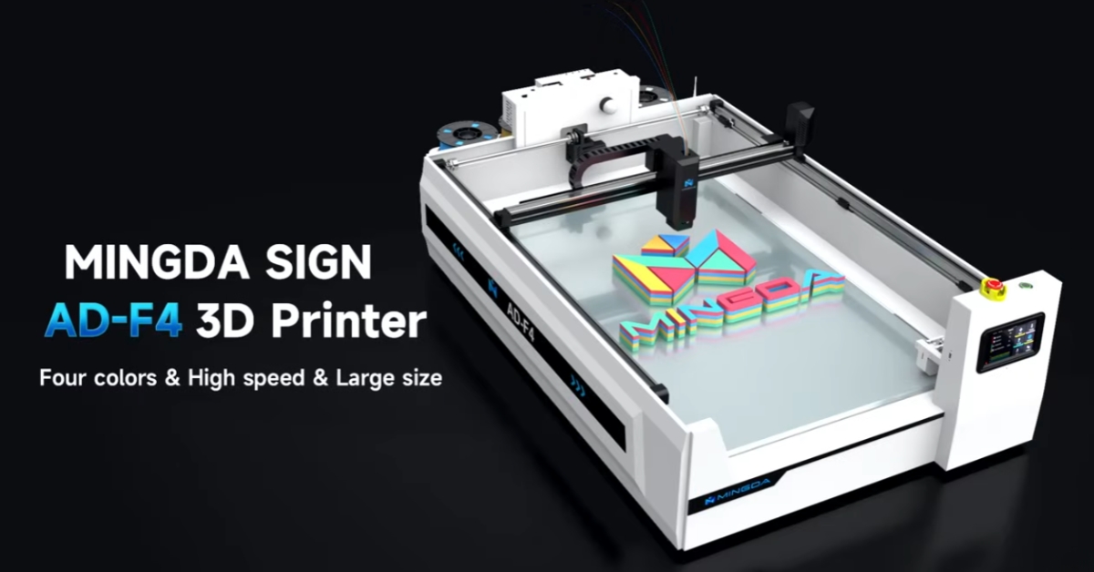Giải Pháp In 3D 4 Màu Với MINGDA AD-F4 Cho Nhà Sản Xuất Biển Hiệu Chữ Nổi 3D, Chữ Led Neon