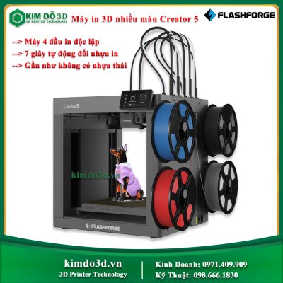 Máy in 3D nhiều màu Flashforge Creator 5