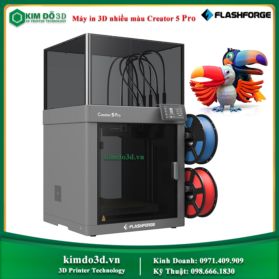 Máy in 3D nhiều màu Flashforge Creator 5 Pro - Ảnh 2