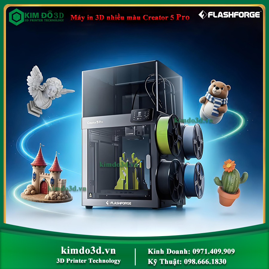 Máy in 3D nhiều màu Flashforge Creator 5 Pro - Ảnh 4