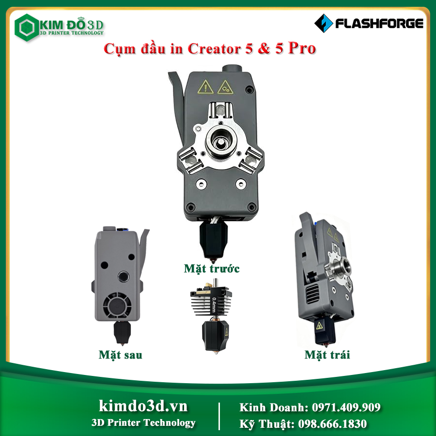 Cụm đầu in Creator 5 & 5 Pro